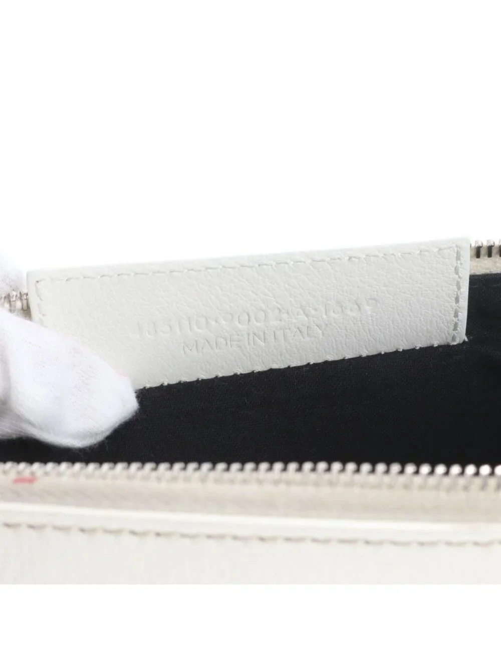 Balenciaga Everyday Logo Clip Leather Clutch Pouch Business
